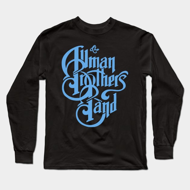 Vintage Retro Allman Brothers Logo 70's Long Sleeve T-Shirt by robotbasecamp
